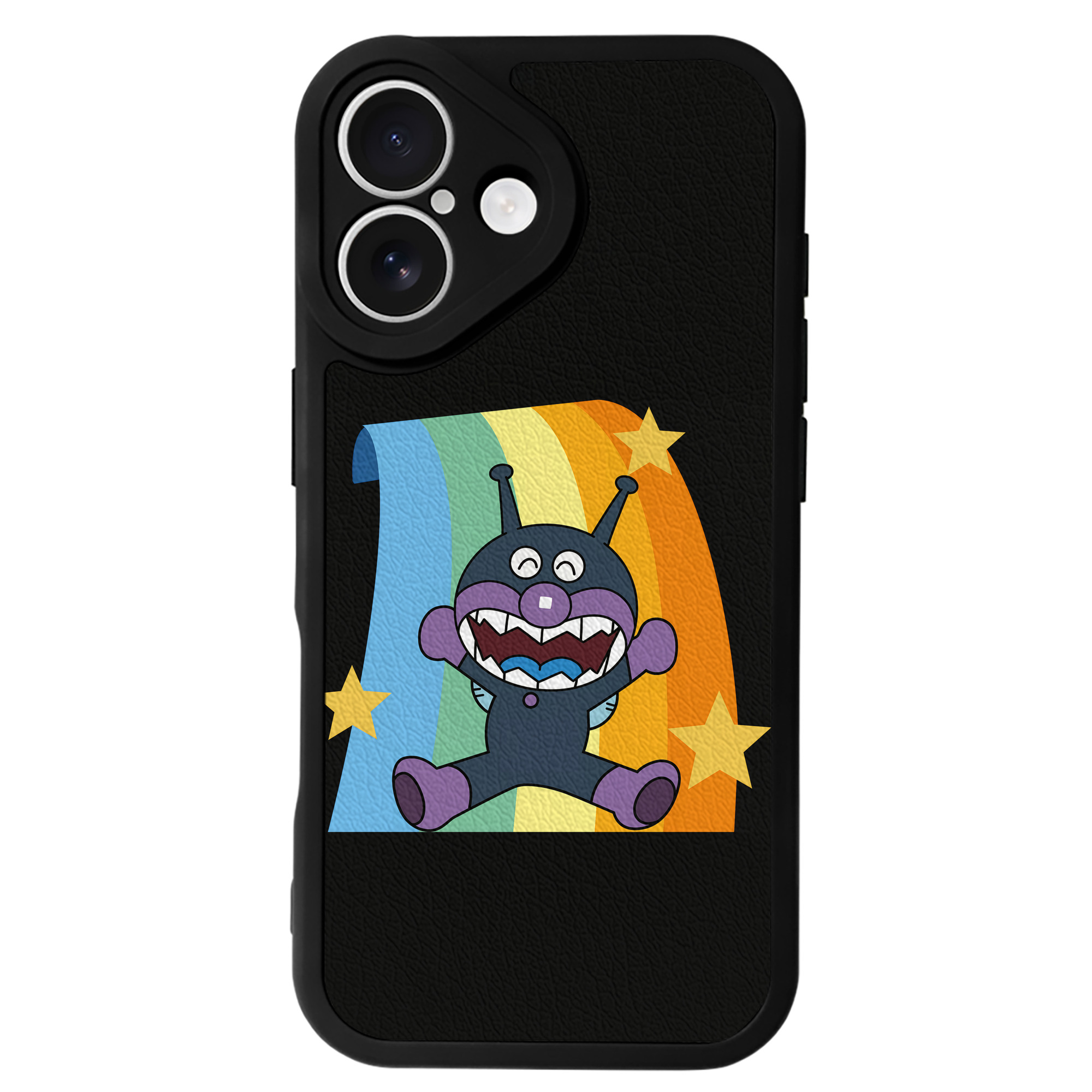 （画像用） アンパンマン Anpanman 【iPhone 16シリーズ対応】シリコンスマホケース（レザー調） 材質：シリコン